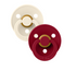 BIBS Colour Latex Baby Pacifier 2-Pack Ivory/Ruby